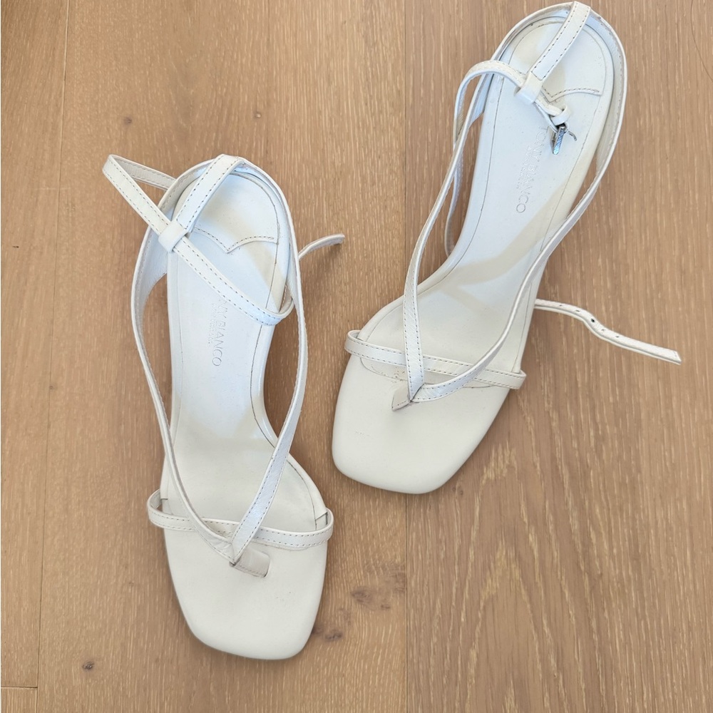 Tony Bianco White Strappy Sandals